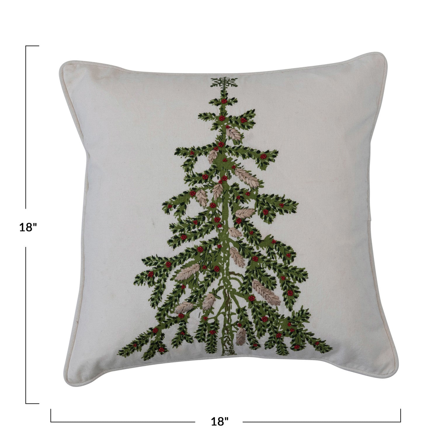 Christmas Tree Pillow 18"