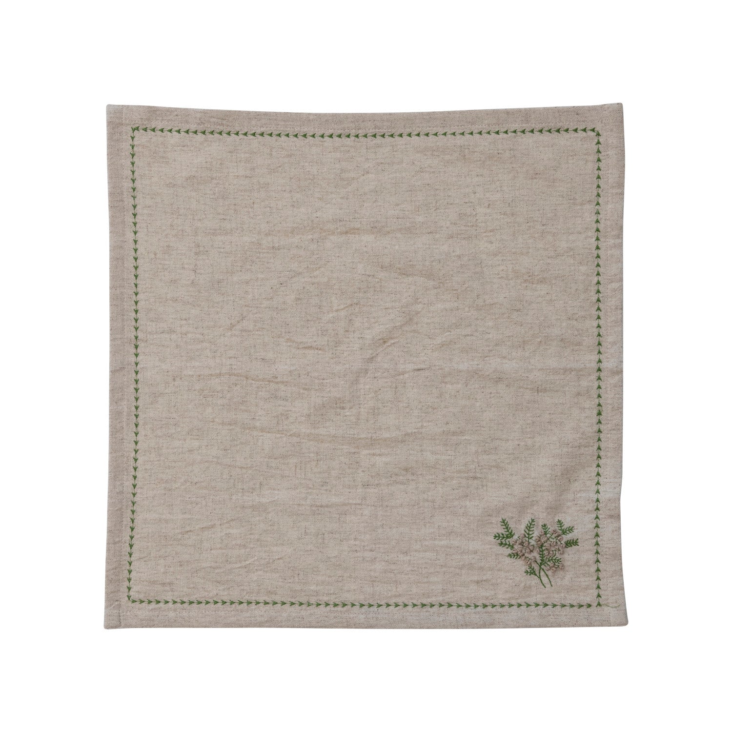 Botanical Embroidery Napkins Set