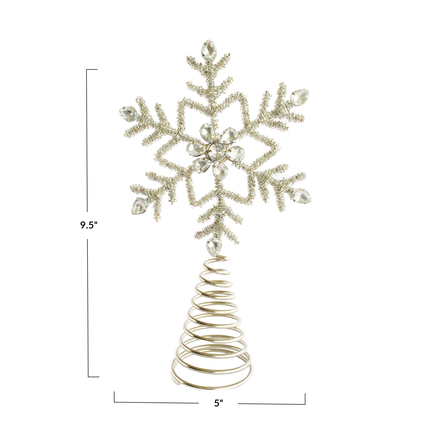 Beaded Snowflake Tree Topper