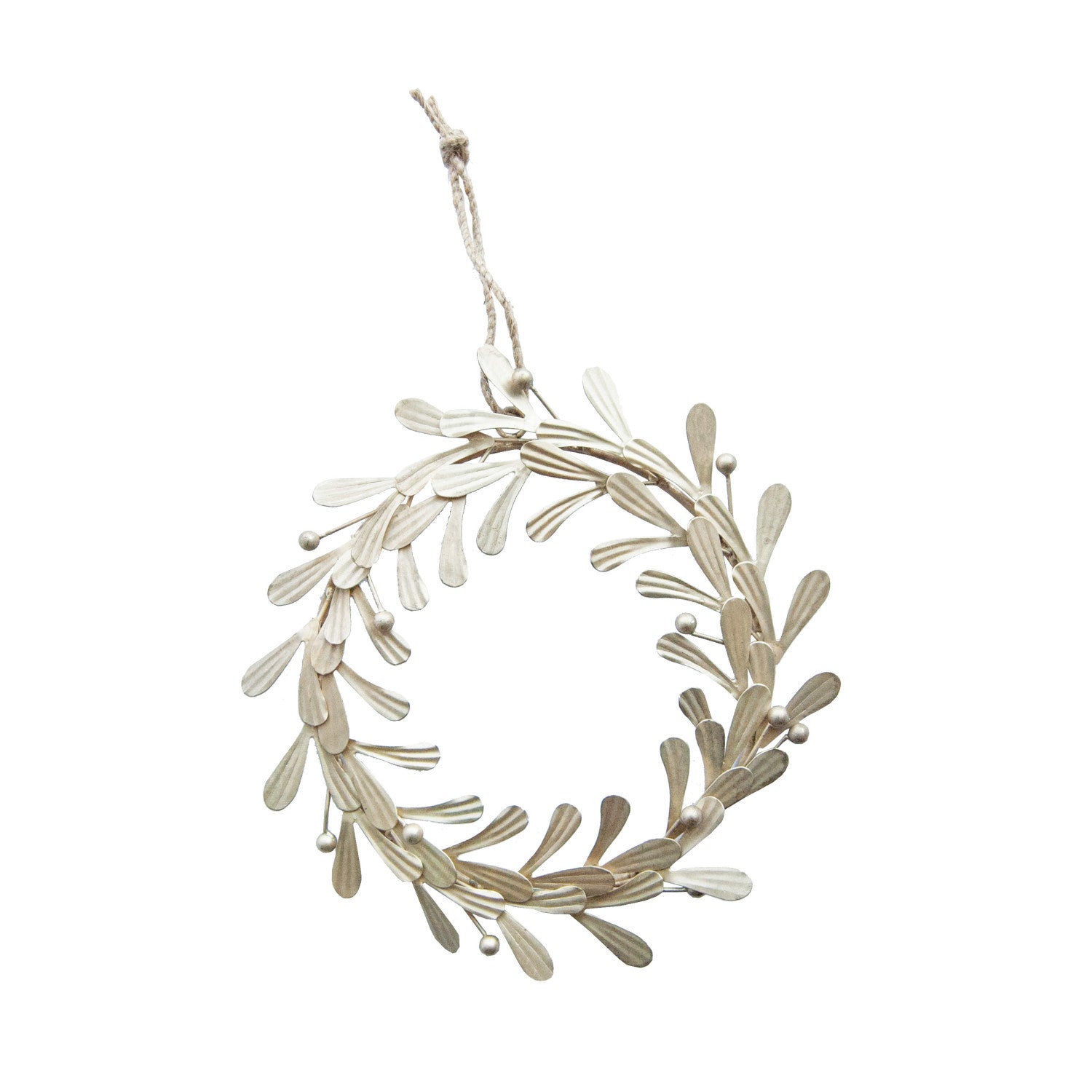 Pewter Holly Wreath