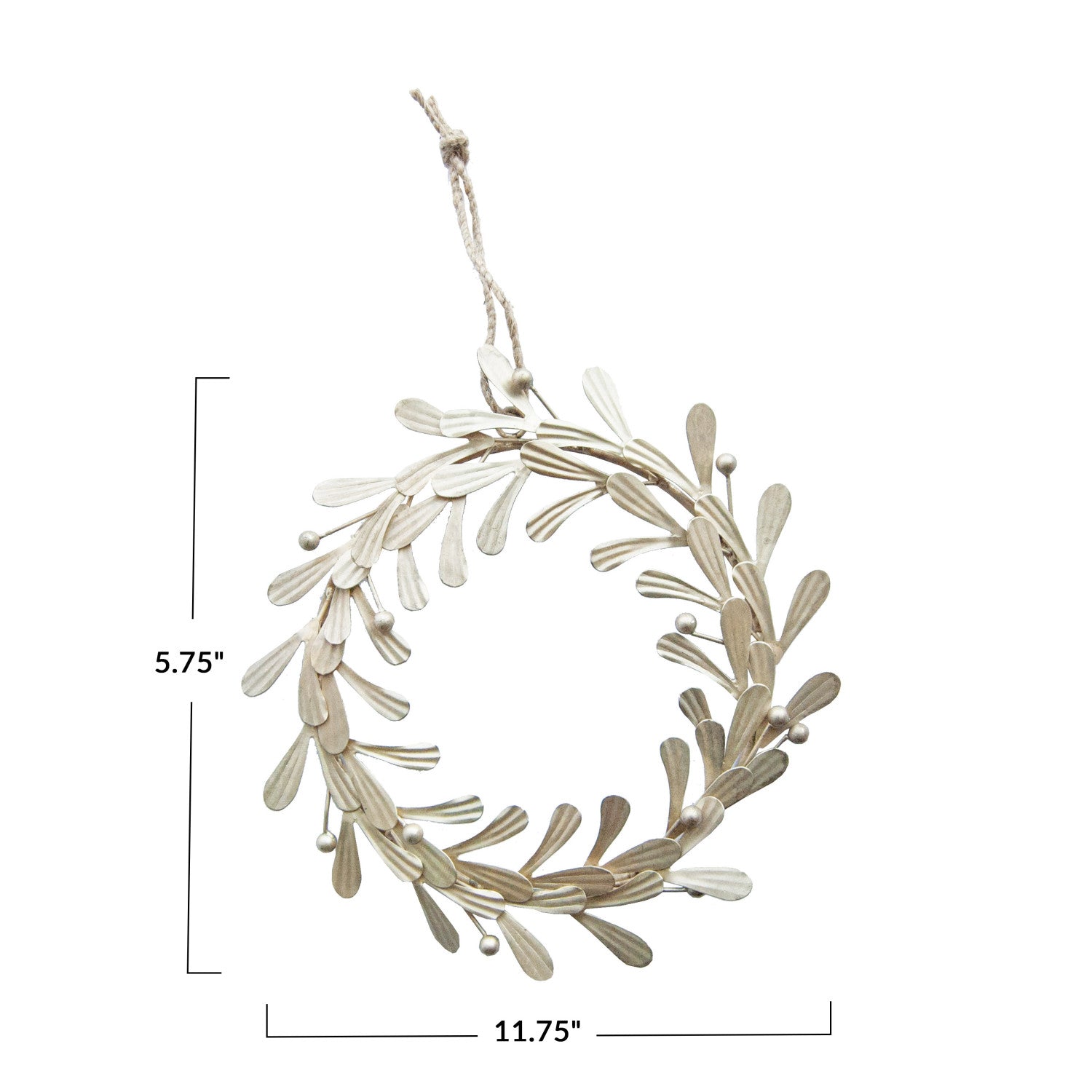 Pewter Holly Wreath