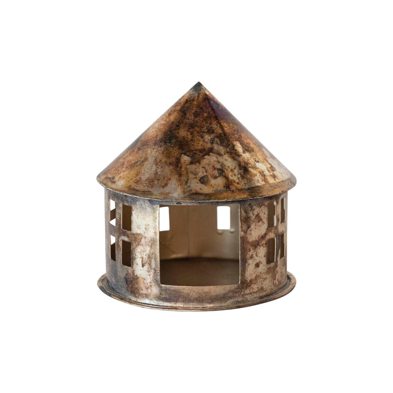 Metal House Tealight Holder