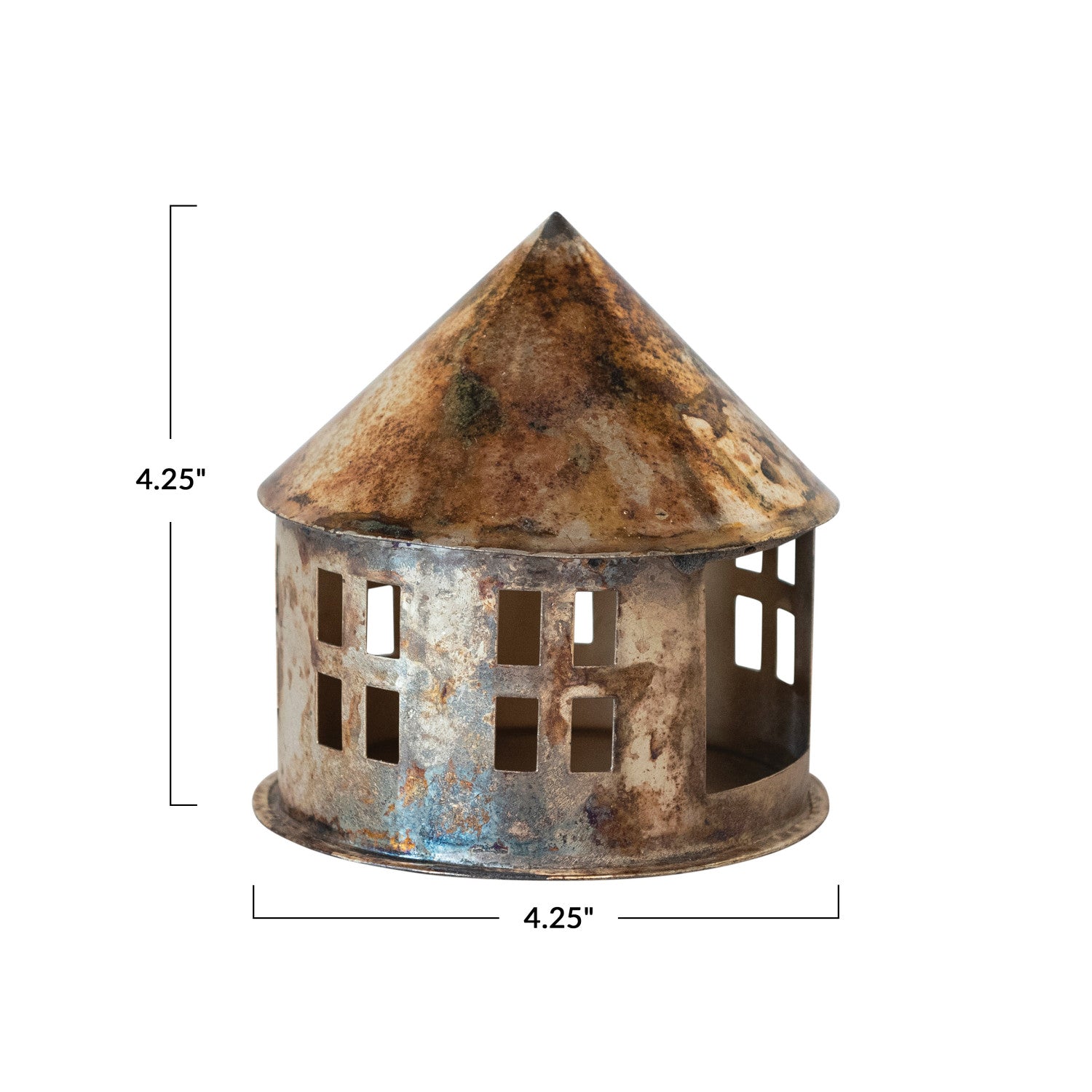 Metal House Tealight Holder