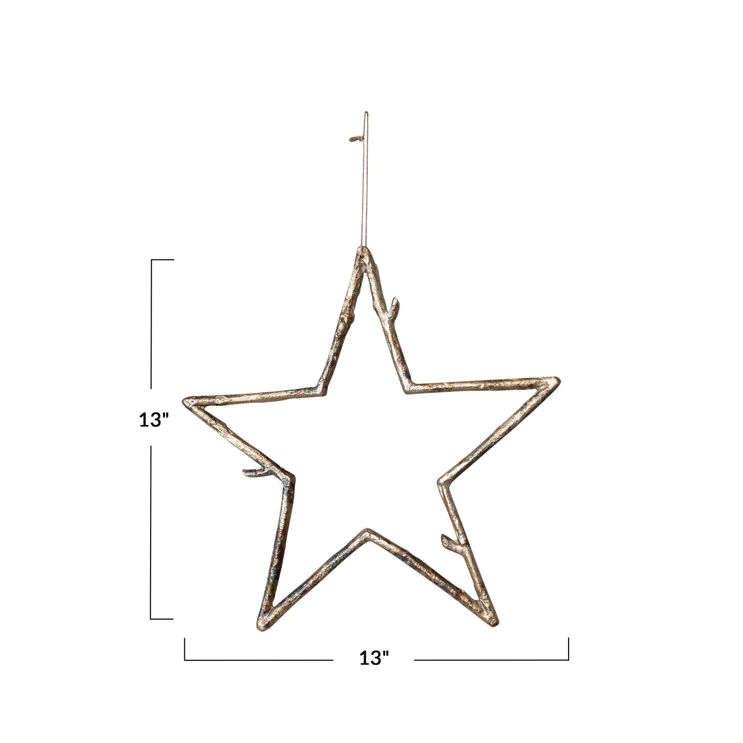 Metal Twig Star