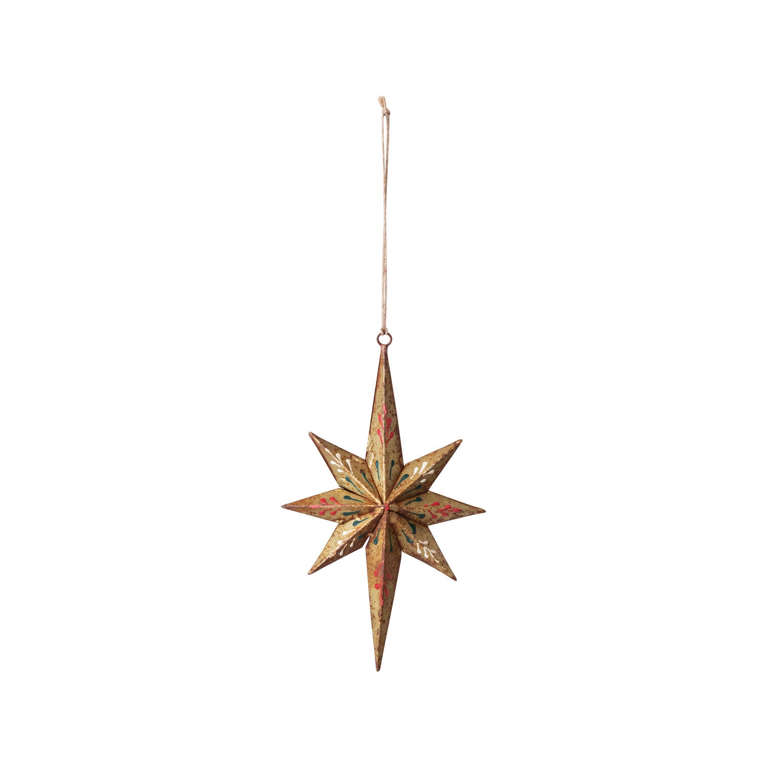 Hand-Painted Metal Star