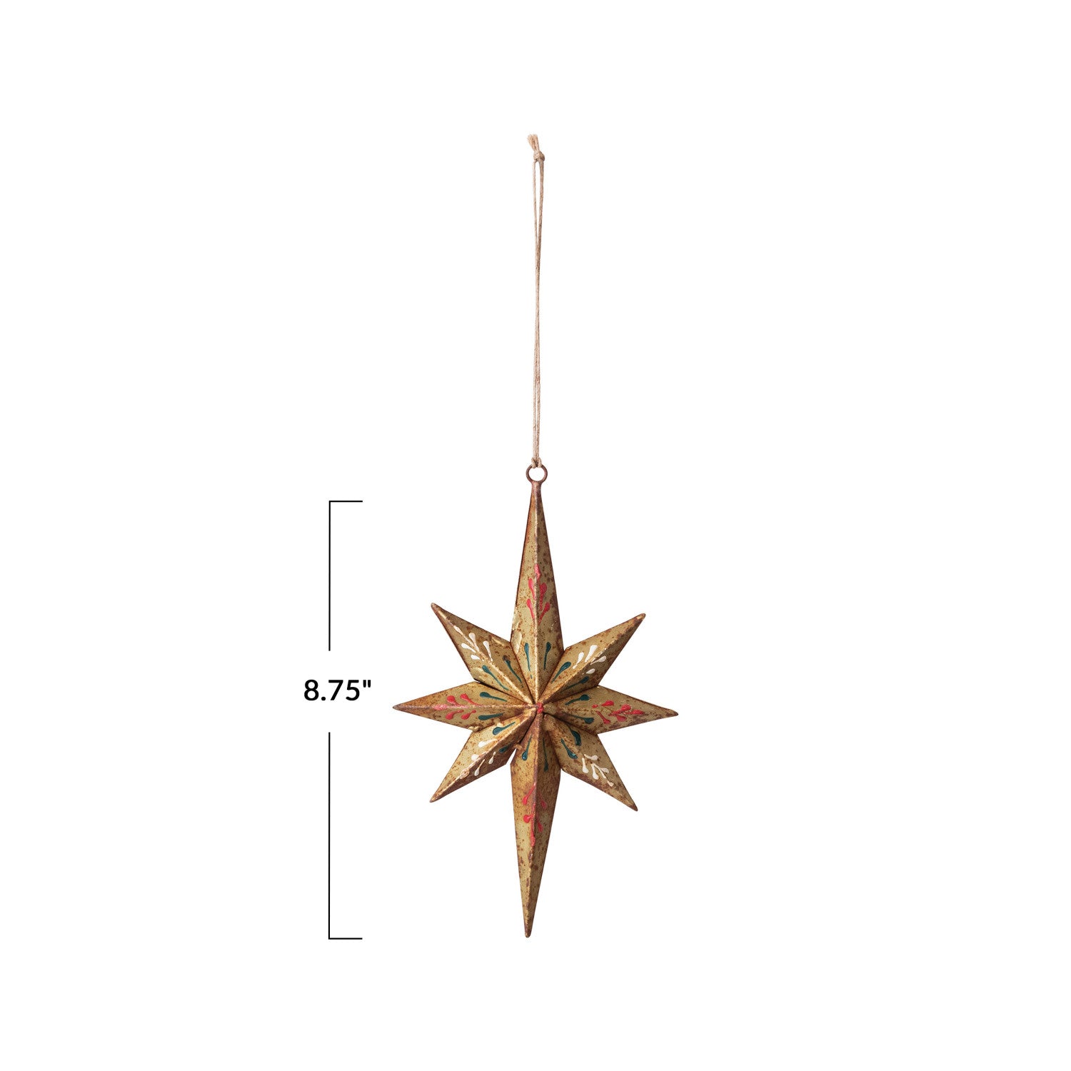 Hand-Painted Metal Star