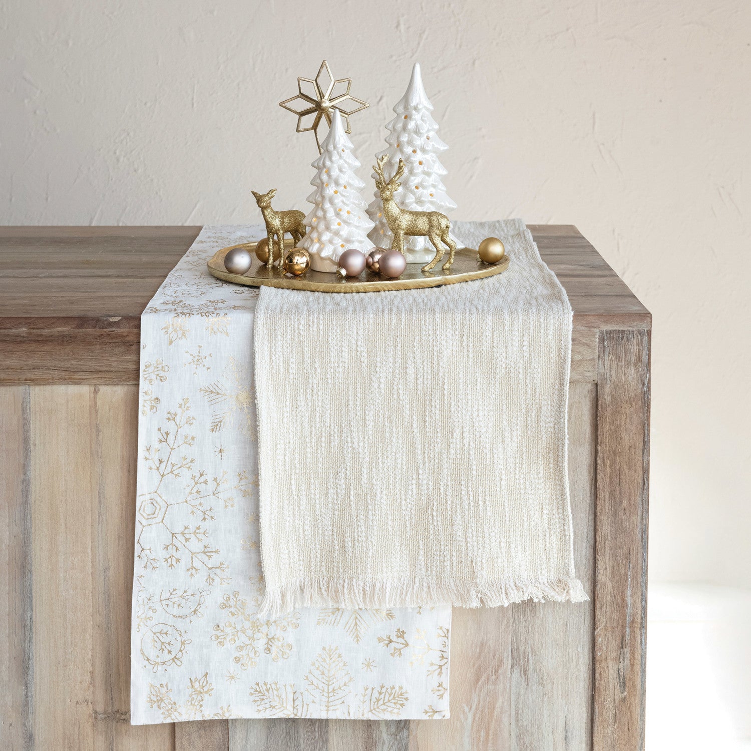 Gold Thread Table Runner