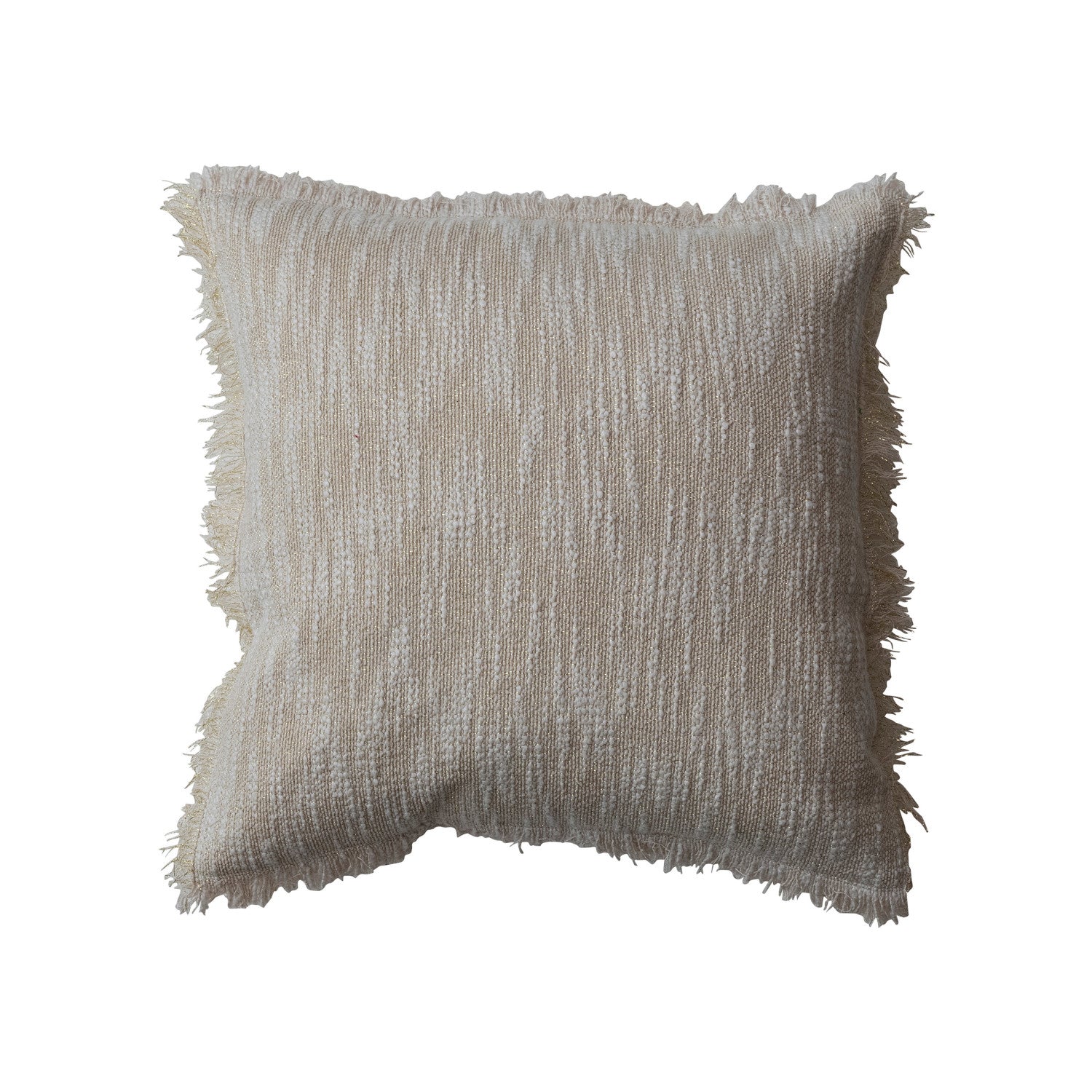 Gold Thread Slub Pillow 18"