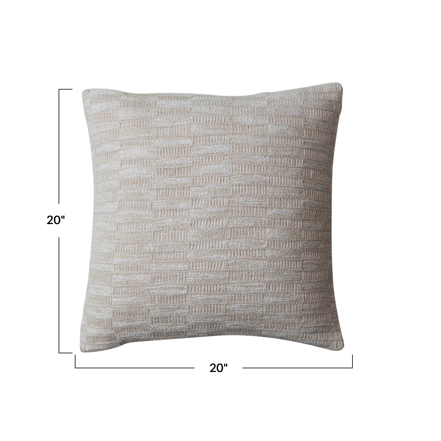 Gold Thread Pillow 20"