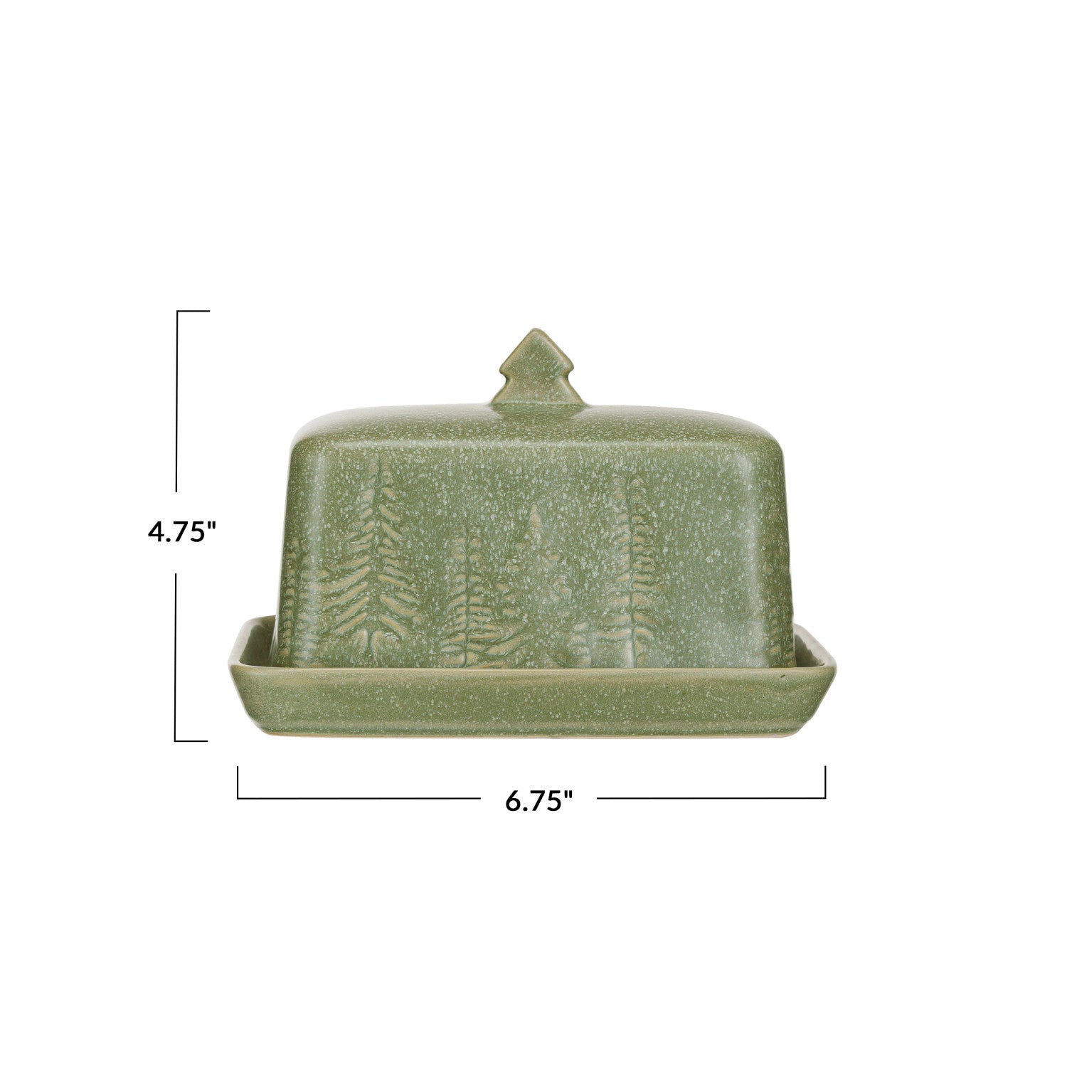 Prancer Tree Butter Dish