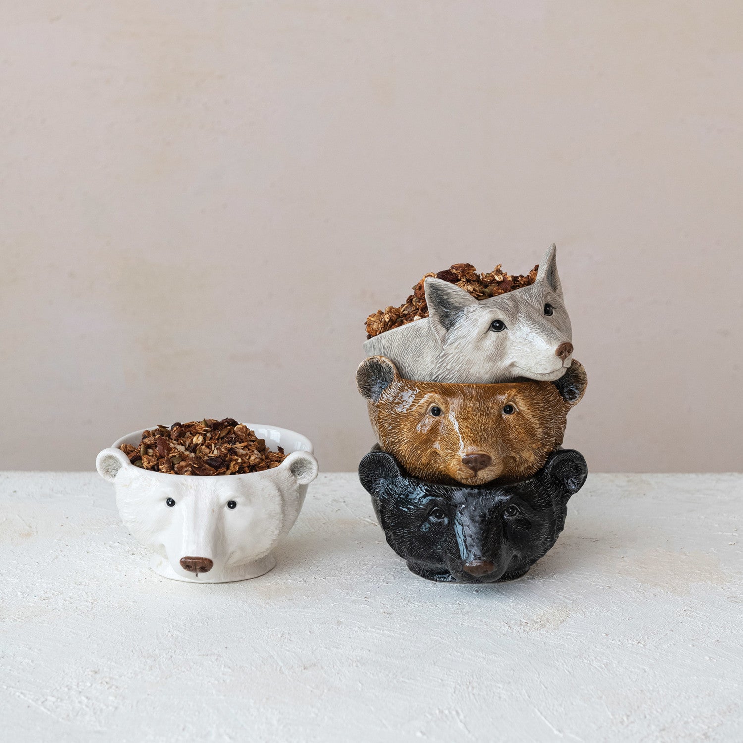 Animal Head Bowls