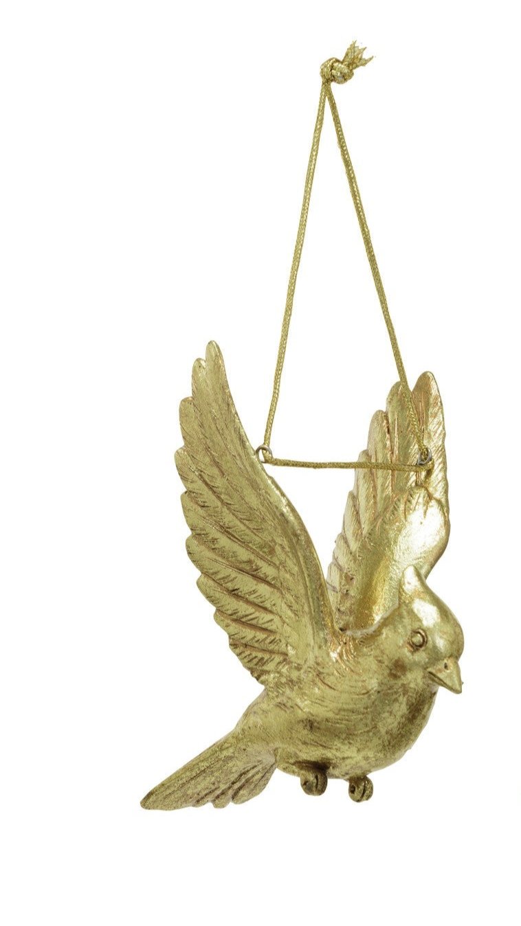 Gold Cardinal Ornament