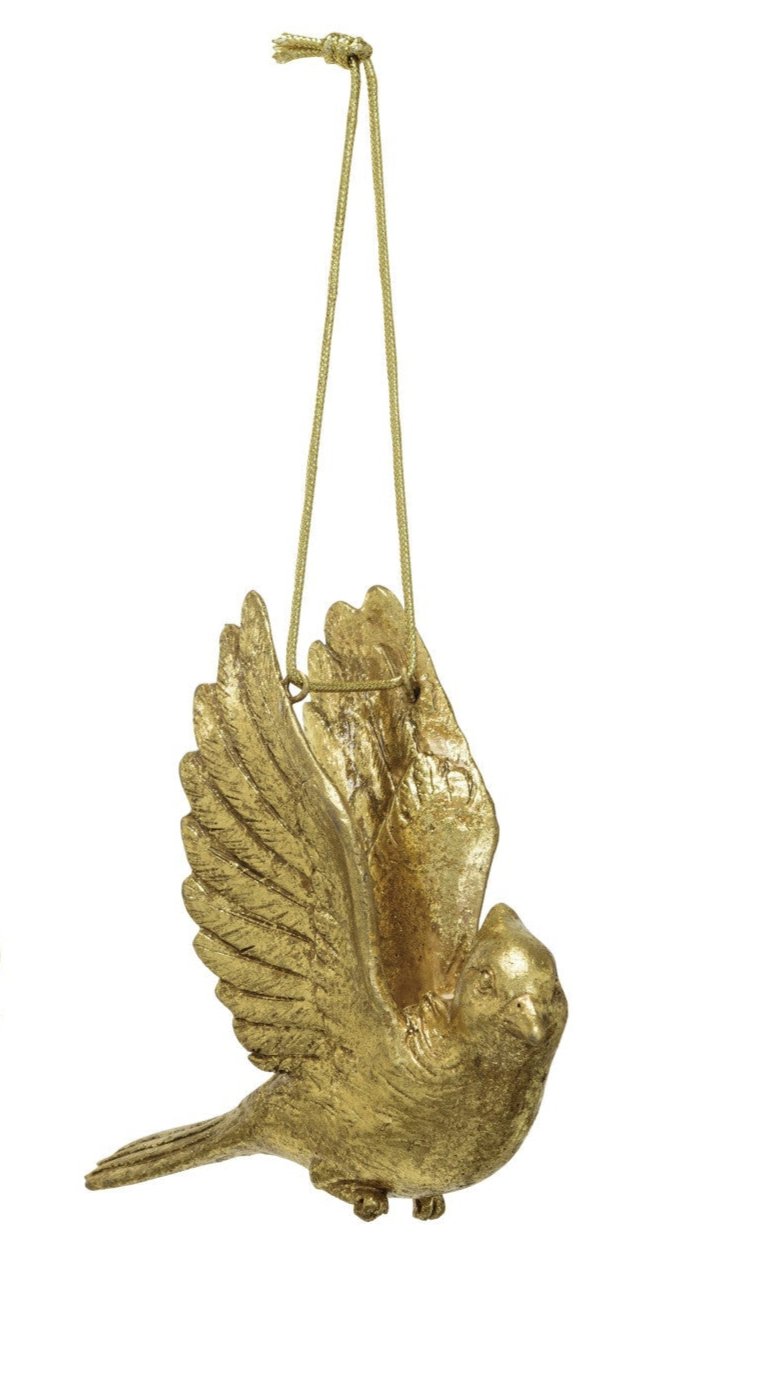 Gold Cardinal Ornament