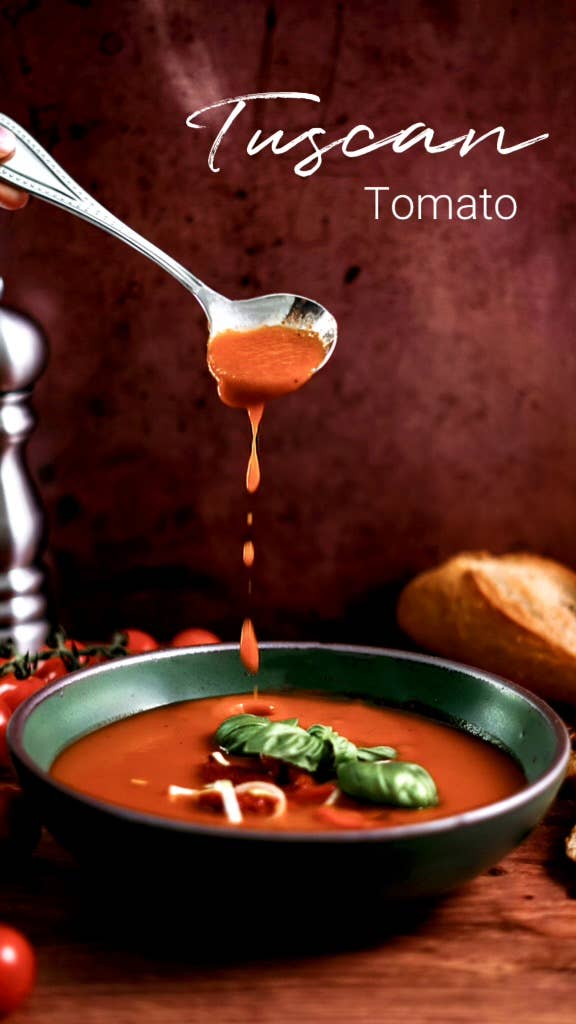 Tuscan Tomato Soup 16 oz Plant Based & Gluten Free