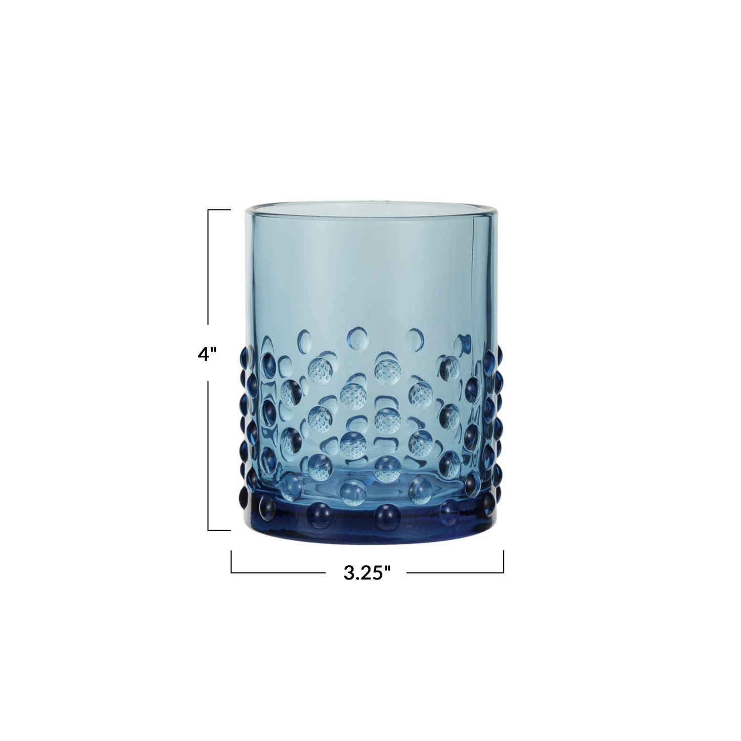 Ocean Wave Hobnail Glass