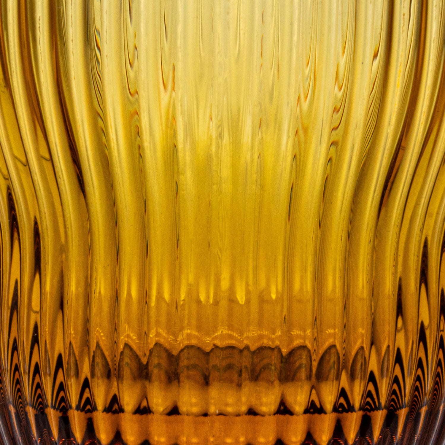 Fluted Amber Glass