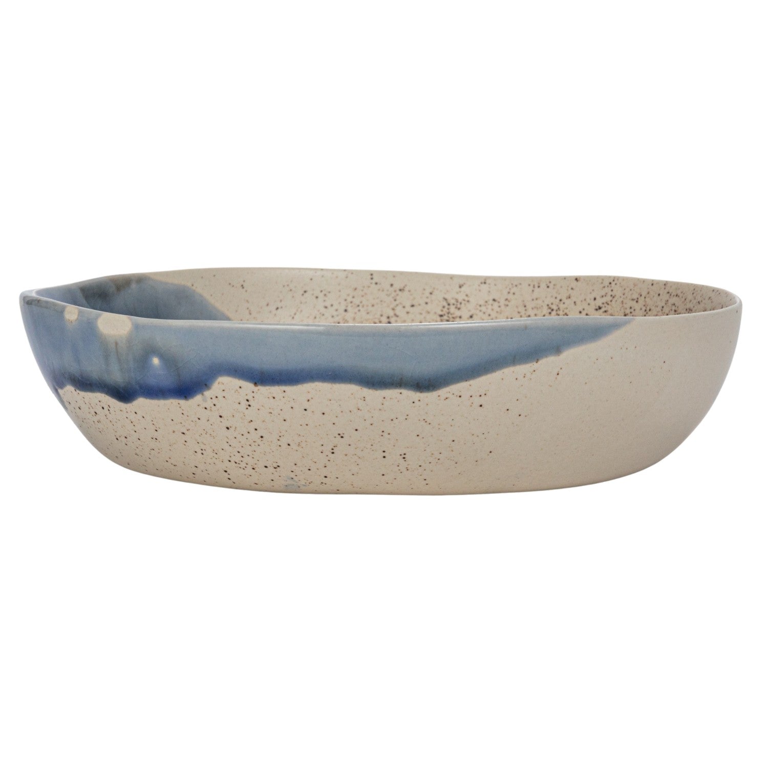 Ocean Wave Stoneware Bowl