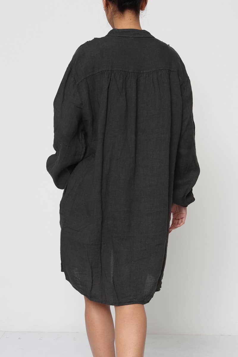 Linen Smock Dress