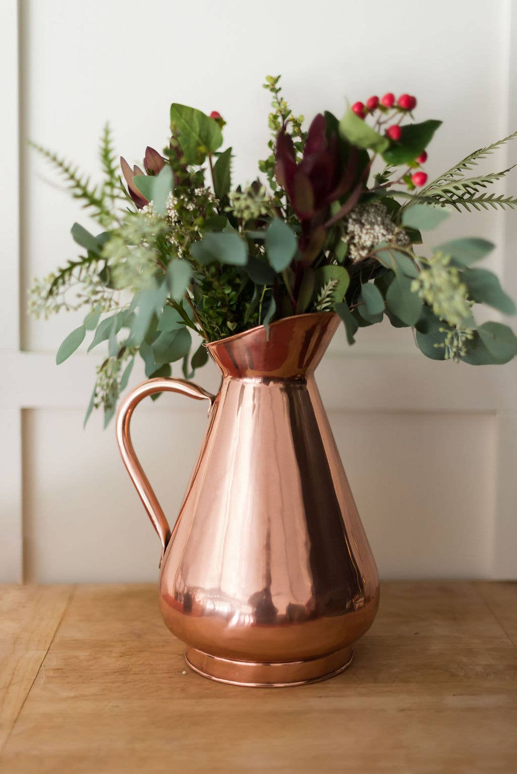 Large Copper haystack Heirloom pitcher