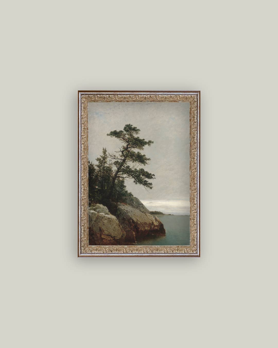 Ocean Side Framed Antique Art