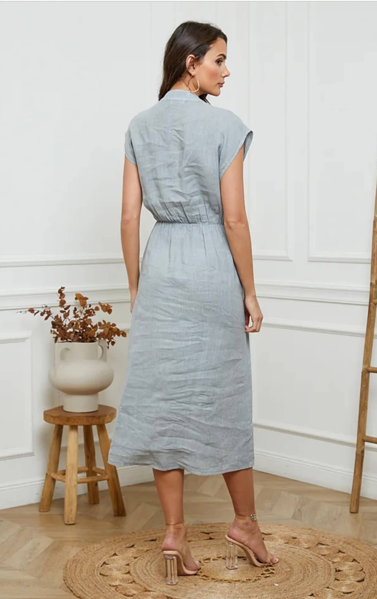 Linen Tie Dress