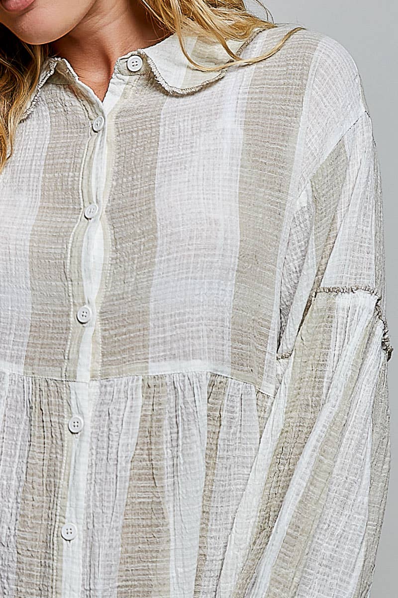 Miley Button Down