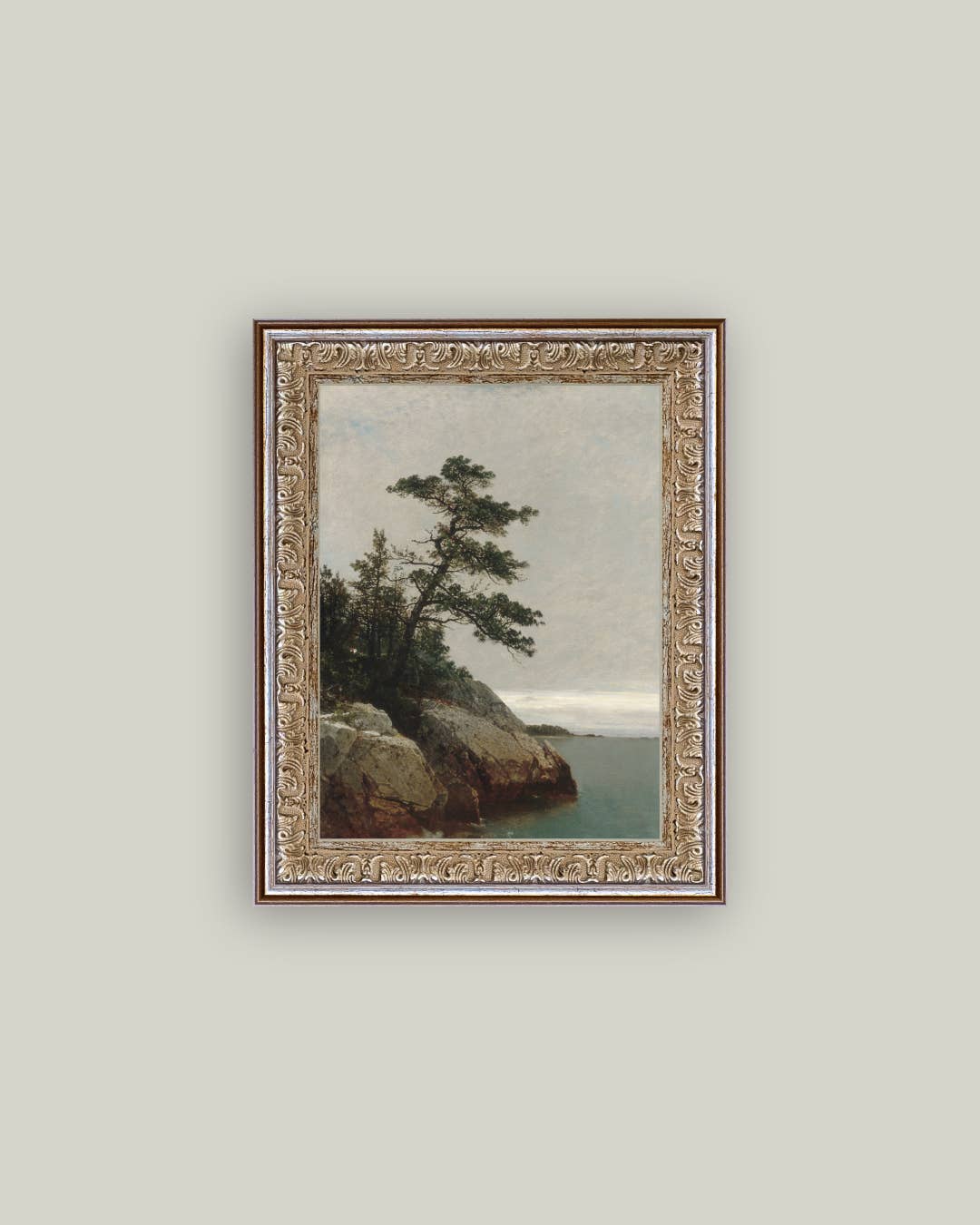 Ocean Side Framed Antique Art