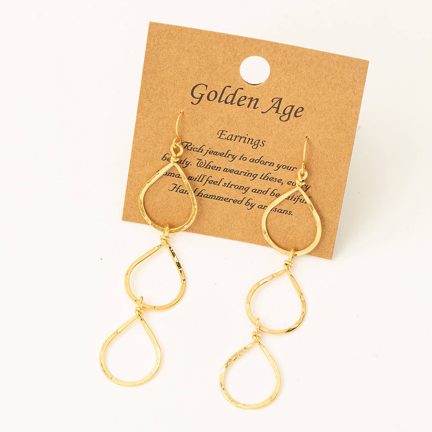 Layered Thin Oval Dangle Earrings