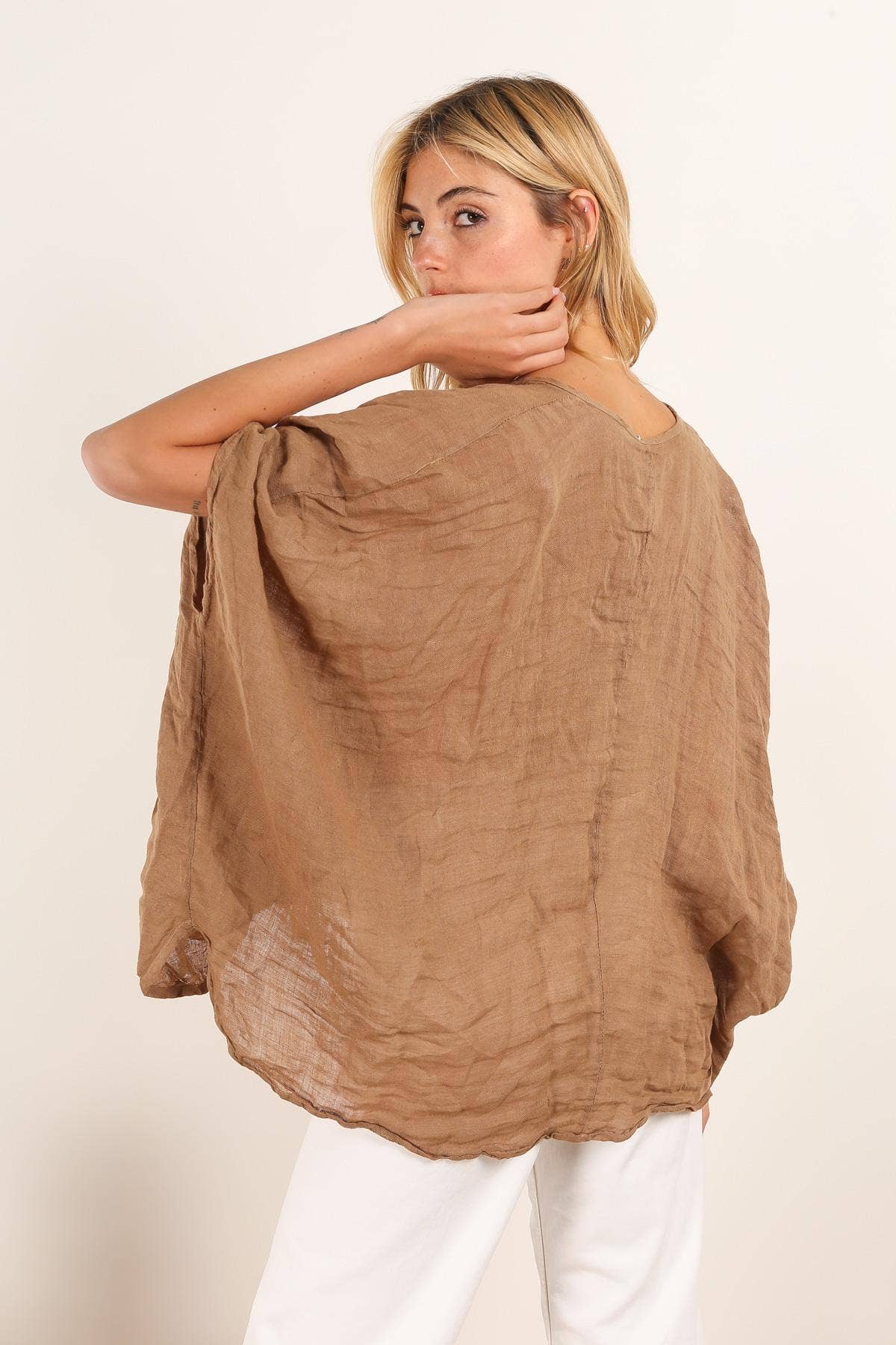 100% LINEN BLOUSE