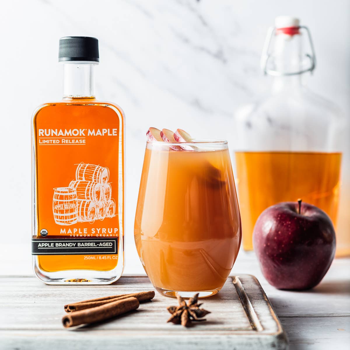 LIMITED RELEASE Apple Brandy Barrel-Aged Organic Maple Syrup