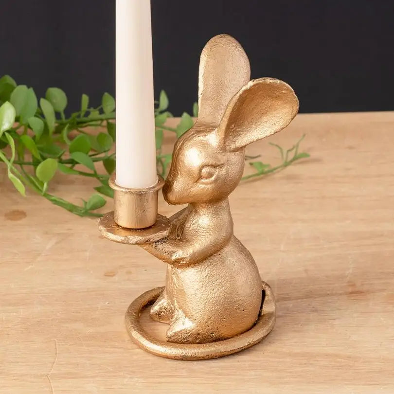 Gold Mouse Candle Holder