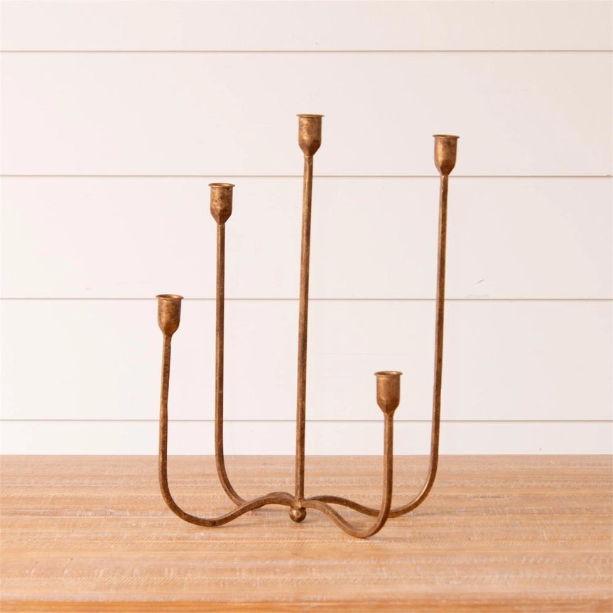 Hand Forged Metal Candelabra