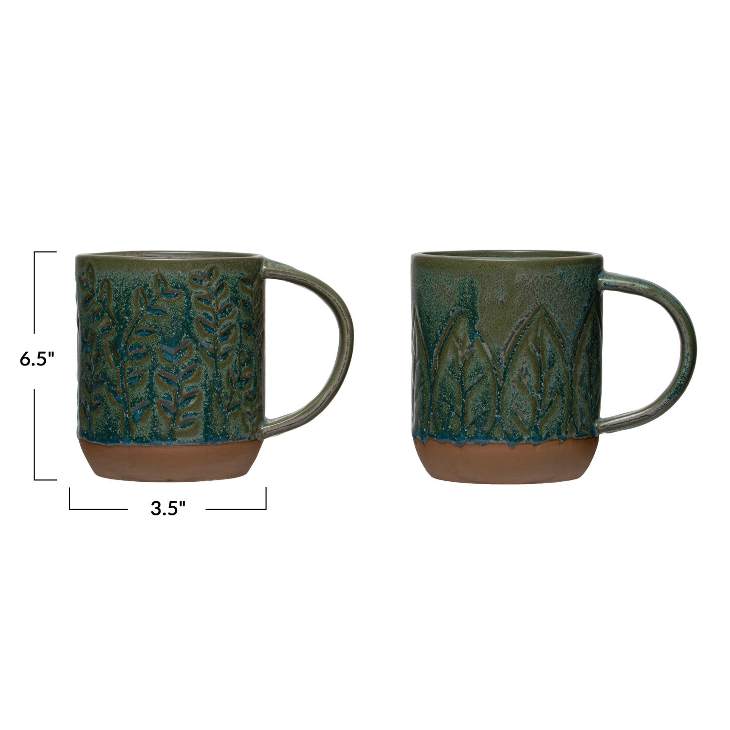 Green Stoneware Mug