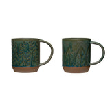 Green Stoneware Mug