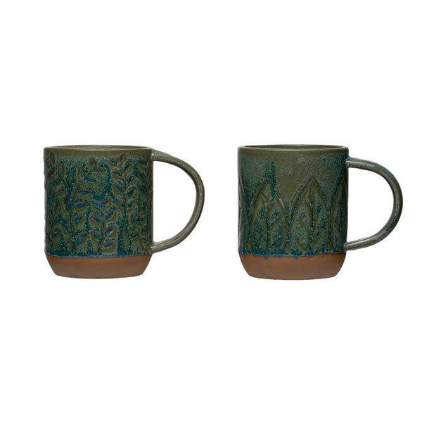 Green Stoneware Mug