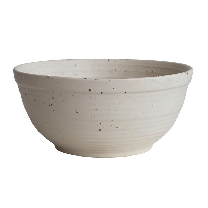 Folklore Bowl, Cream Speckled