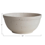 Folklore Bowl, Cream Speckled