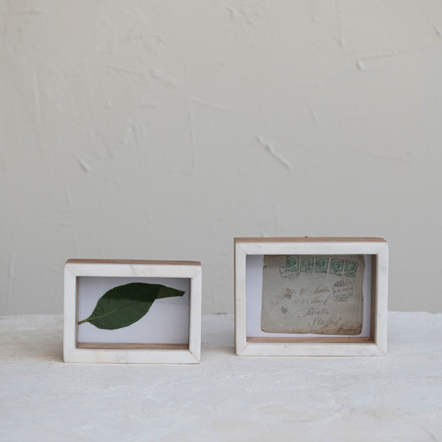 Marble & Mango Wood Shadow Frame