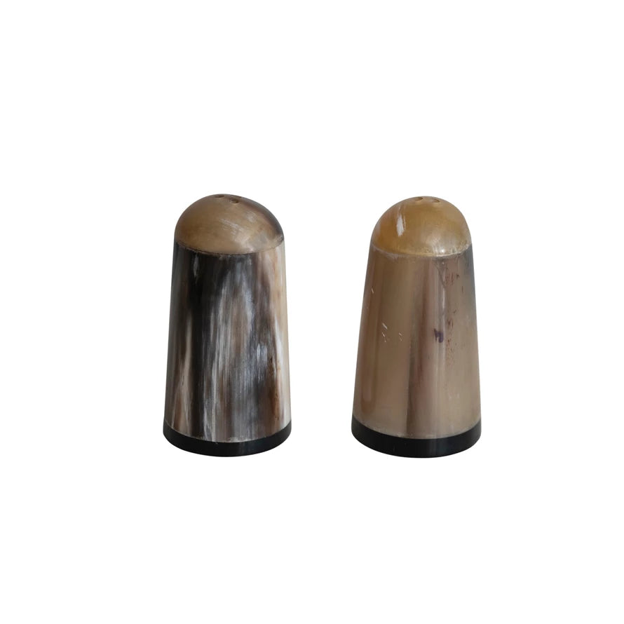 Horn Salt Shakers Set