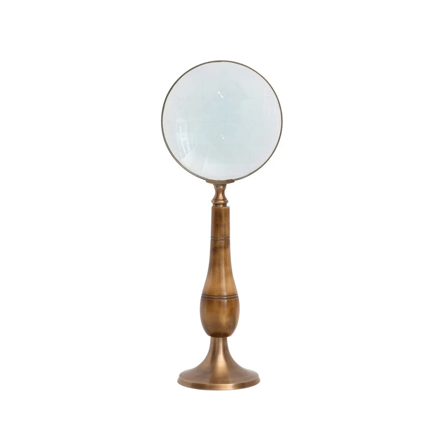 Brass & Bone Magnifying Glass