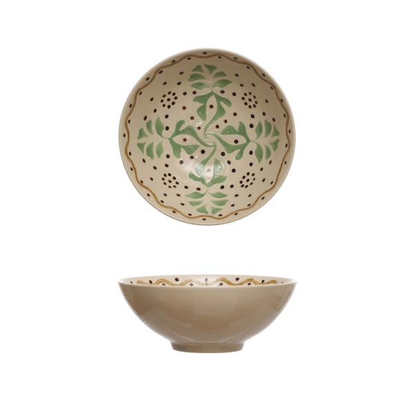 Hand-Painted Serving Bowl
