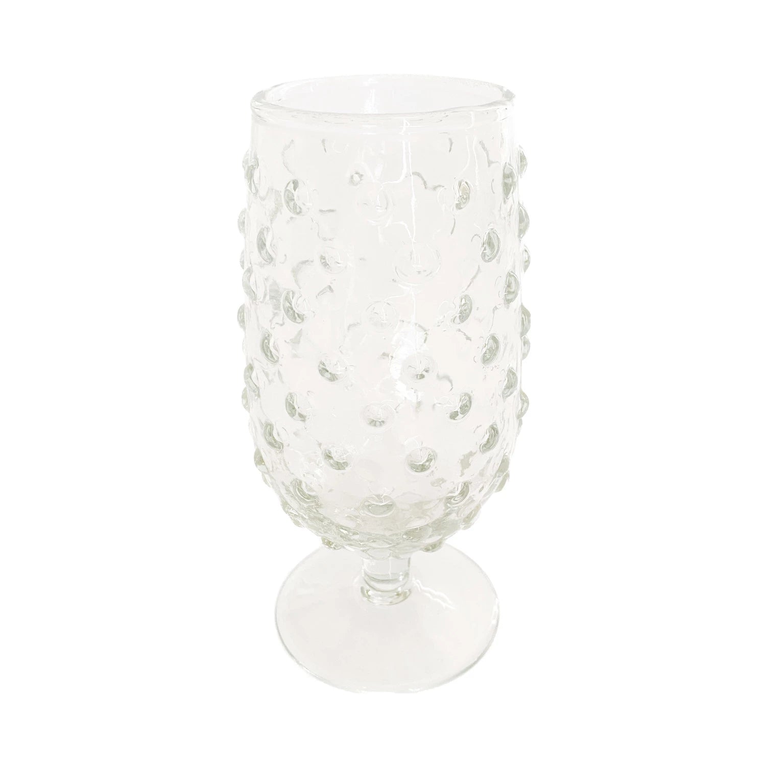 Hobnail Stemmed Glass