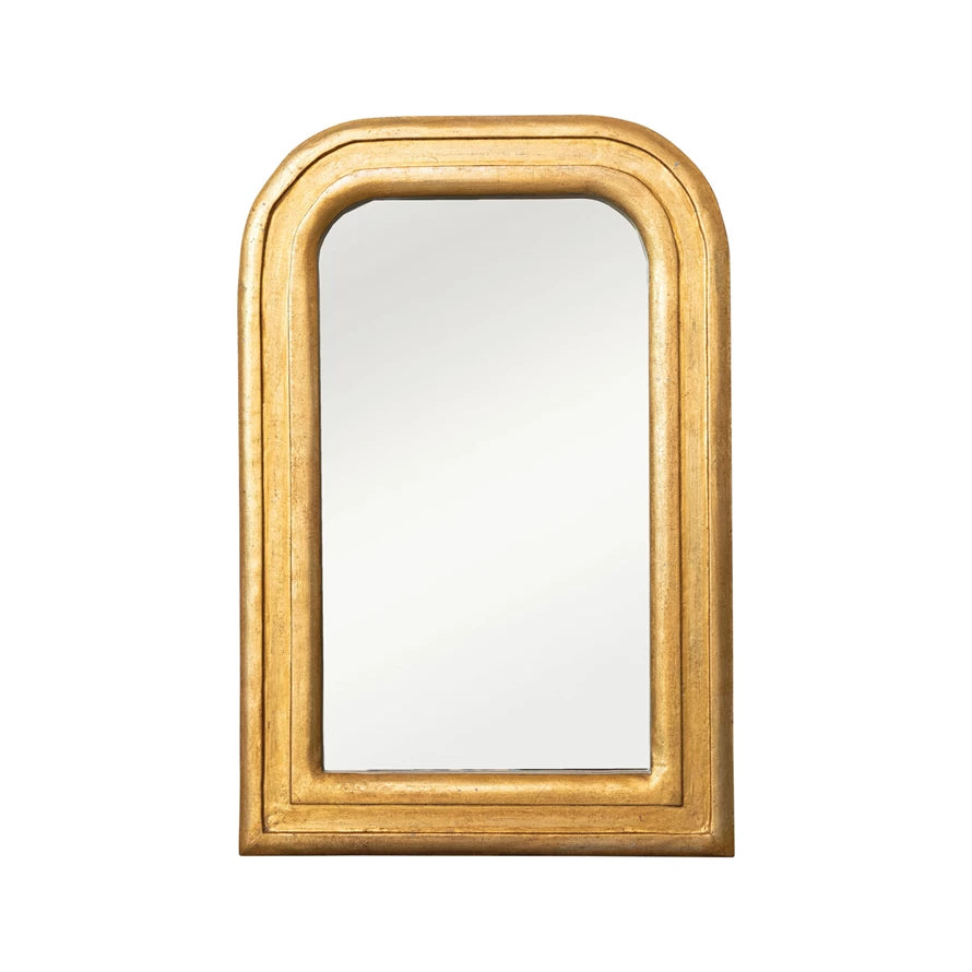 Arched Gold Mirror