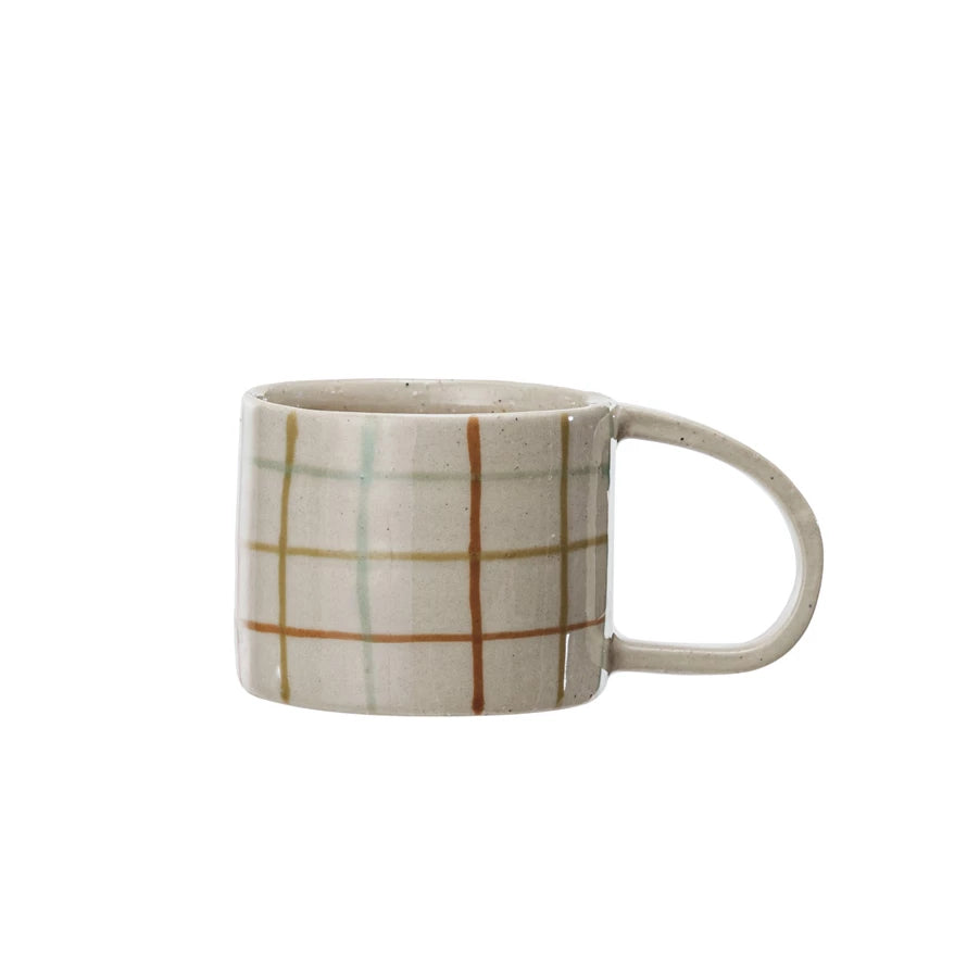 12oz. Plaid Stoneware Mug