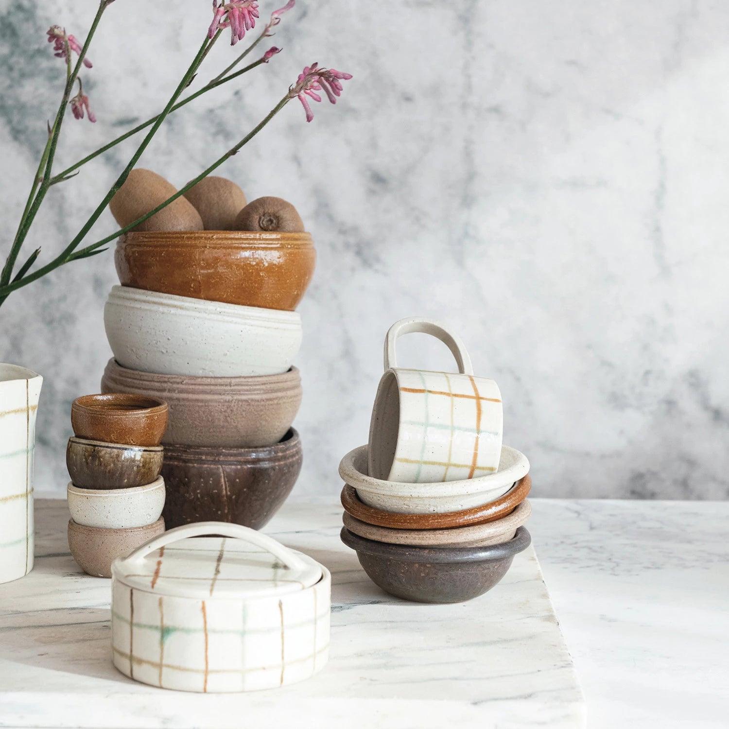 12oz. Plaid Stoneware Mug