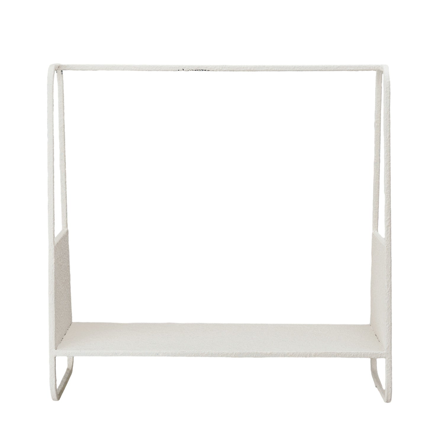 Textured Metal Rack, Cream Color