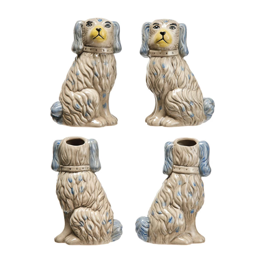Grey Staffordshire Vase Set