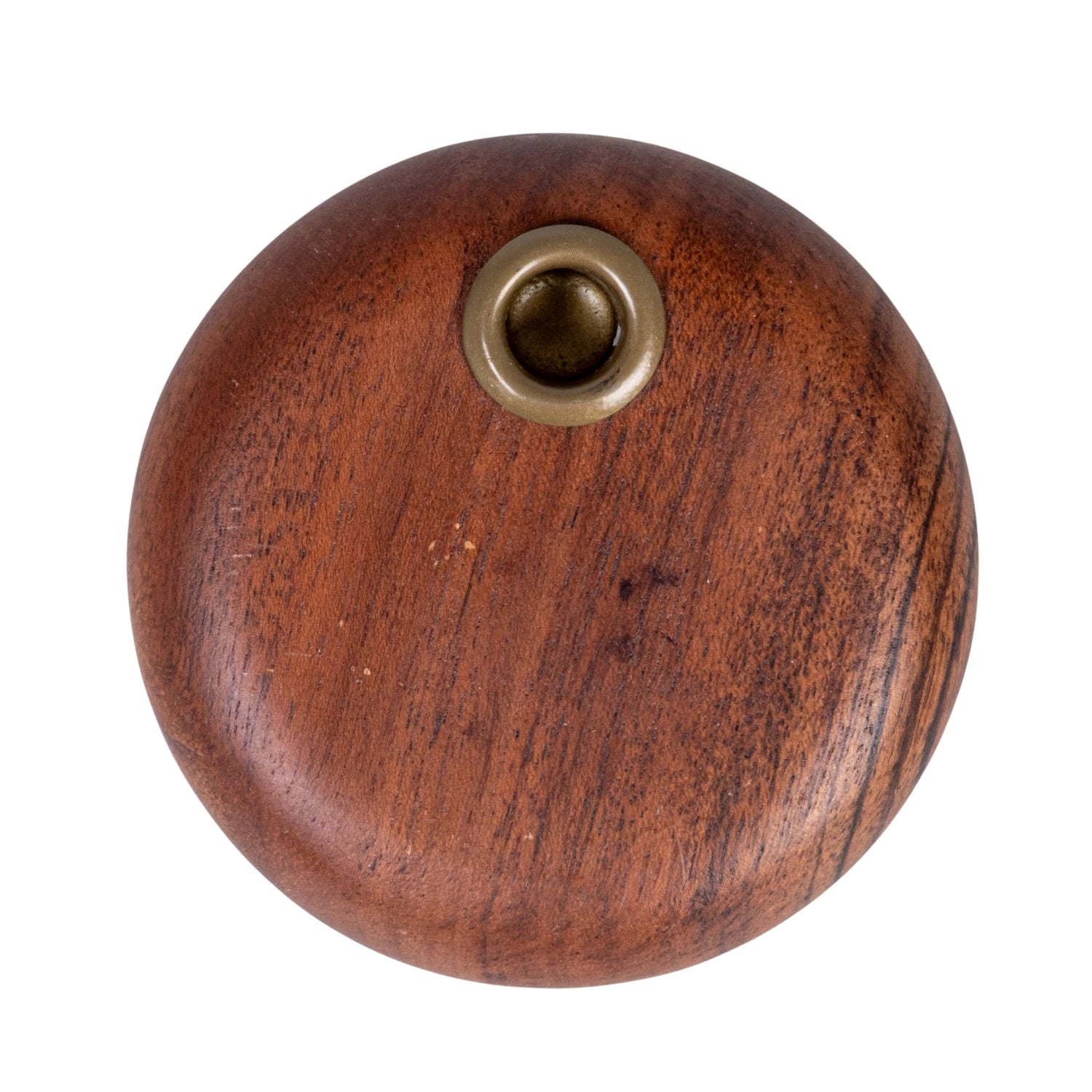 Mango Wood & Metal Taper Holder
