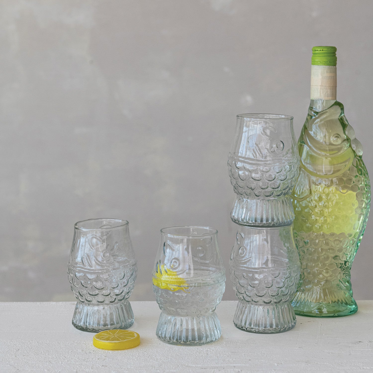 Glass Fish Drinking Glass