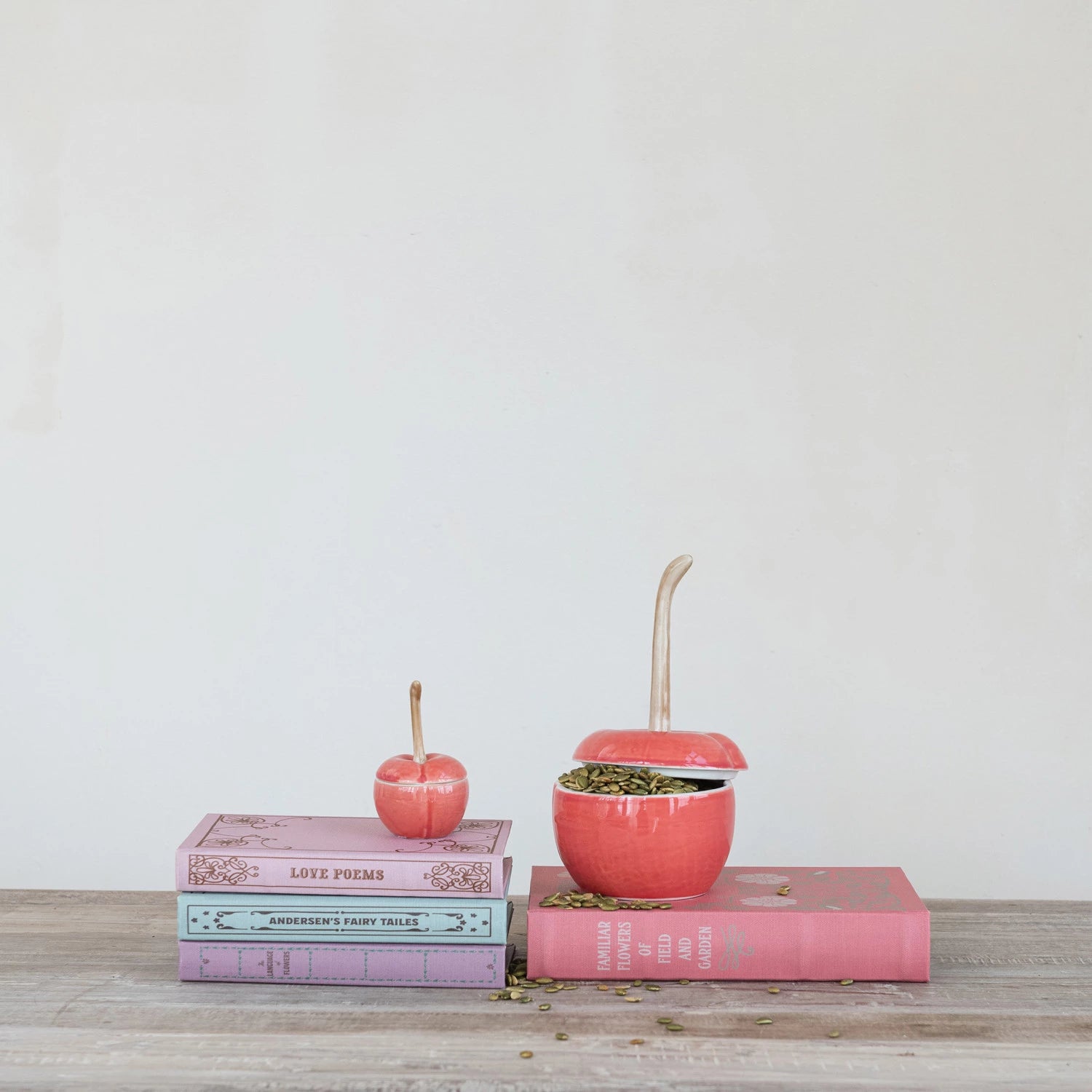 Stoneware Cherry Jar